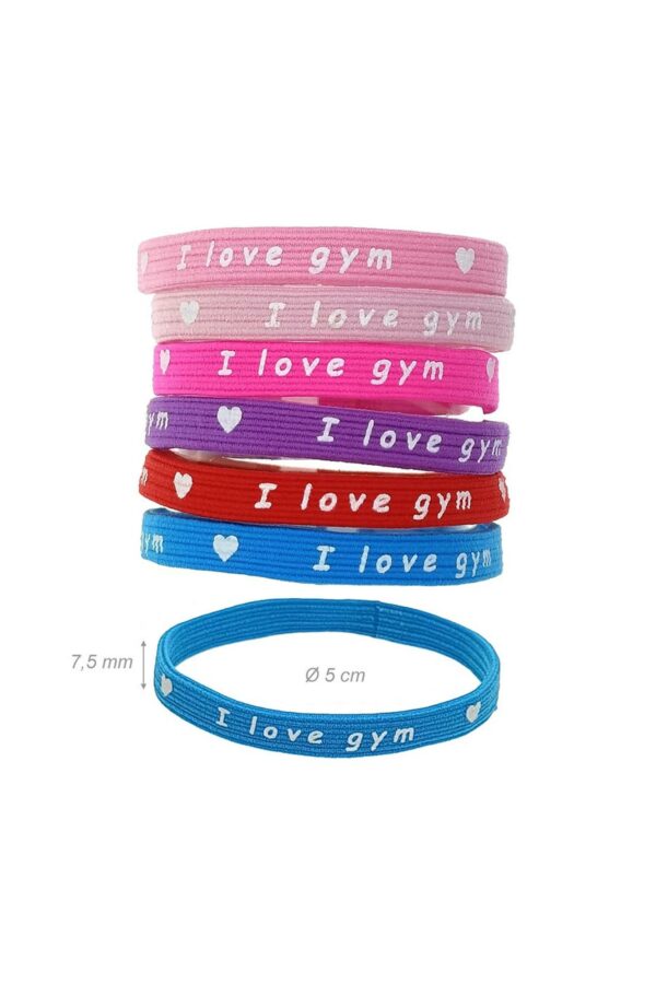 "I love gym" elastic band F050635
