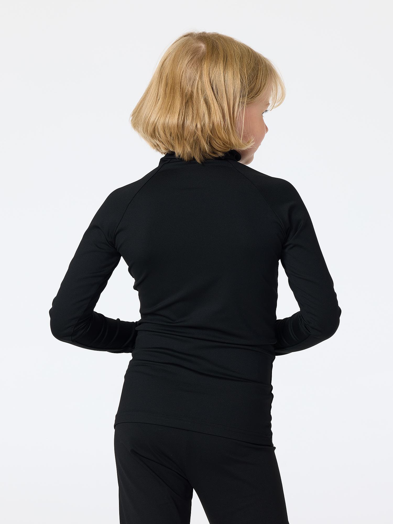 Lasten poolopaita vetoketjulla ja peukaloaukoilla – la Pirouette - Image 2