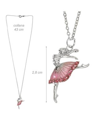 GRD B32332_3 Kaulakoru ballerina pinkeillä strasseilla