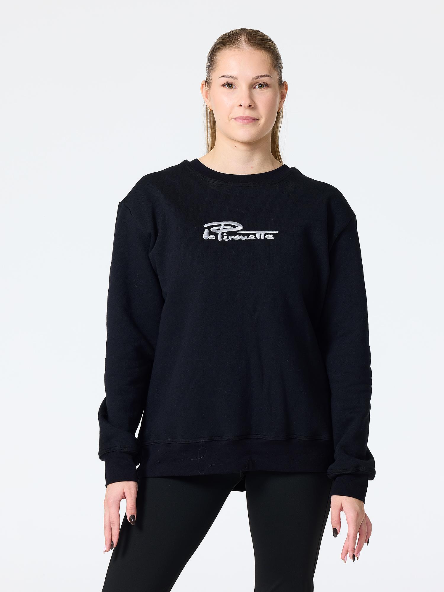 la Pirouette collegepaita brodeerauksella, Black - Image 2