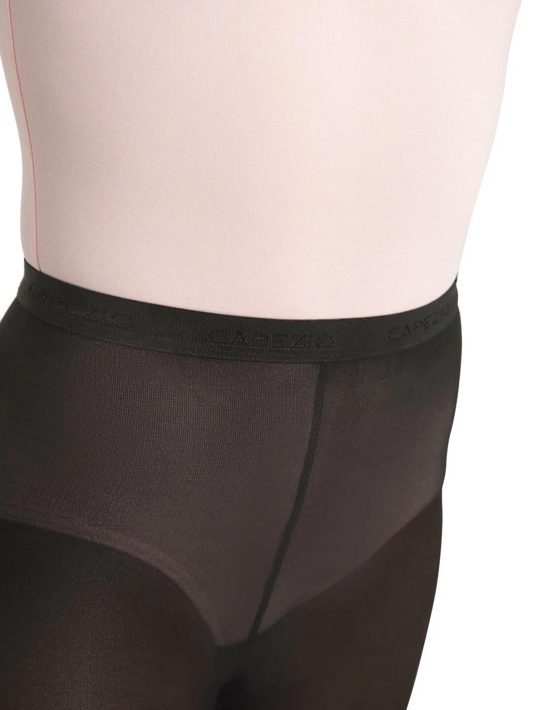 Kiiltävät sukkahousut – Capezio Ultra Shimmery Footed Tight, Black - Image 4