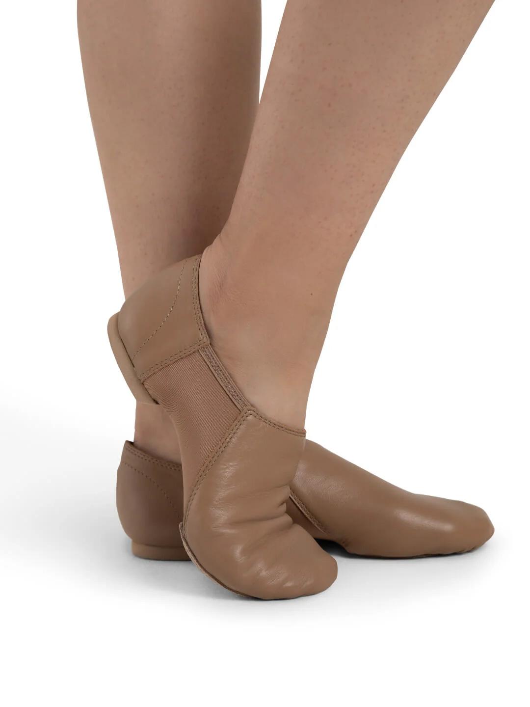 Capezio Nova Suede jazztossut haljasnahkapohjalla, Caramel - Image 2