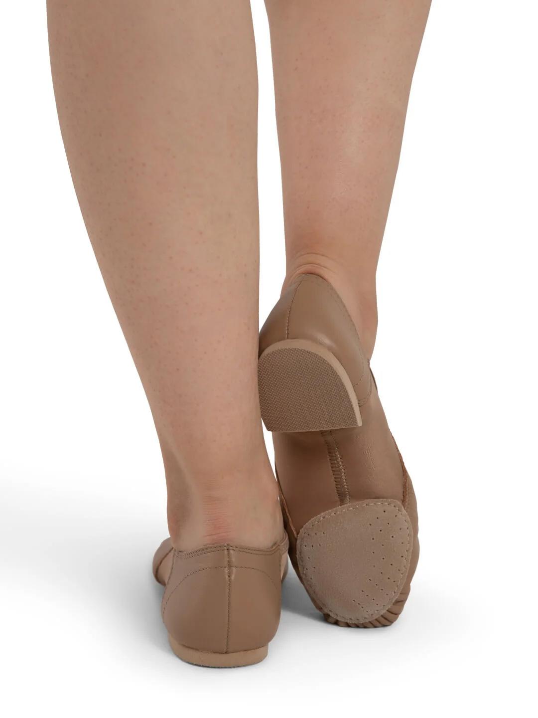 Capezio Nova Suede jazztossut haljasnahkapohjalla, Caramel - Image 3
