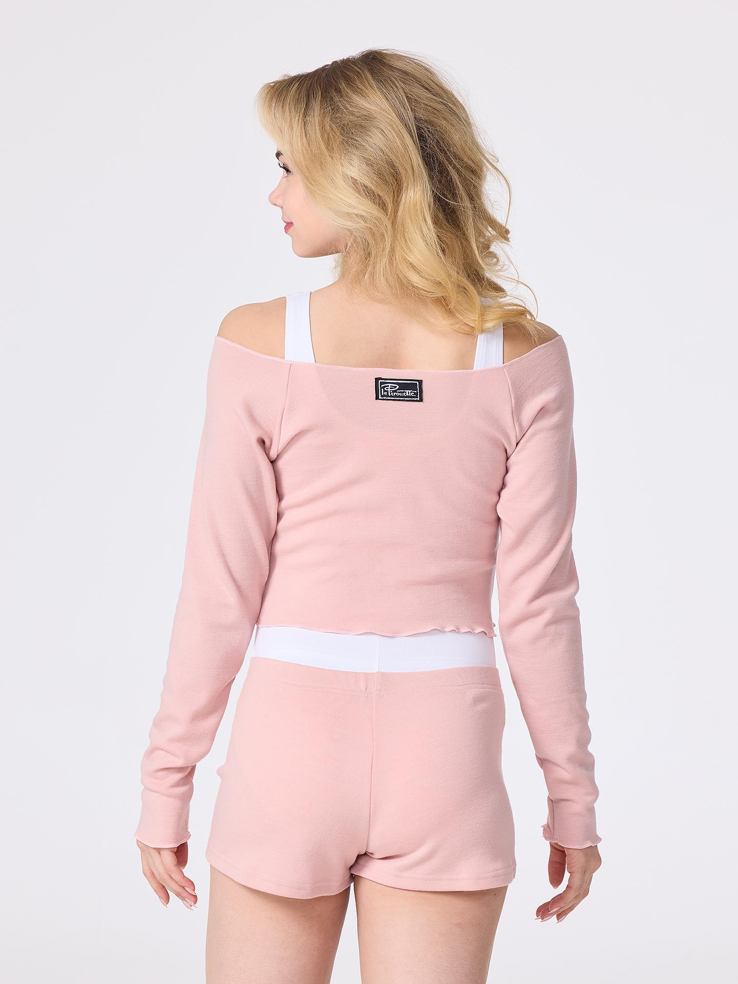 Lyhyt merinovillaneule rypytyksellä, Rosa - la Pirouette - Image 2