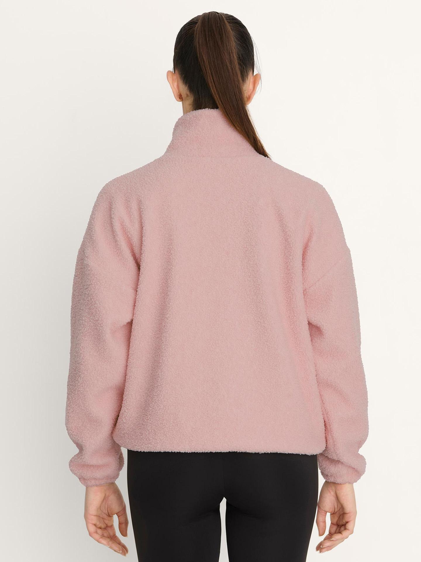 Ilse fleecepaita puolipitkällä vetoketjulla, Pink - Intermezzo - Image 2